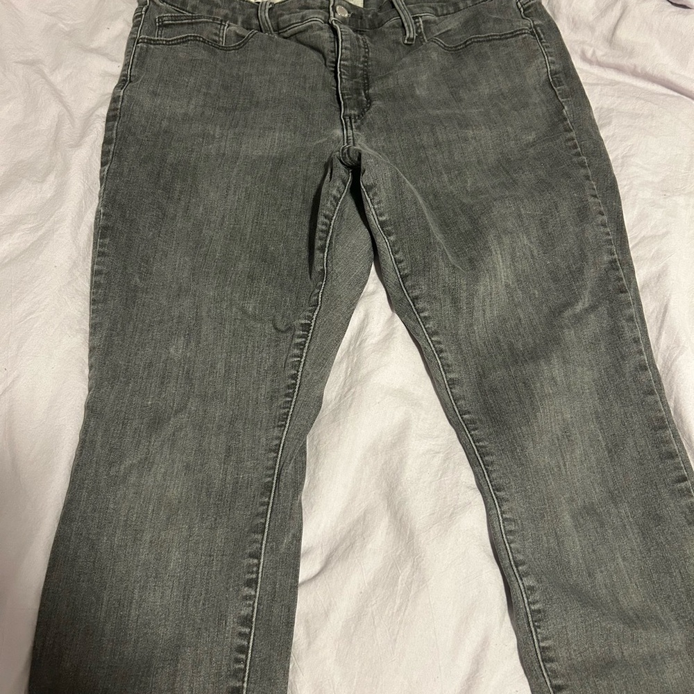 United Colors Of Benetton Women's Gray Straight Leg Jeans